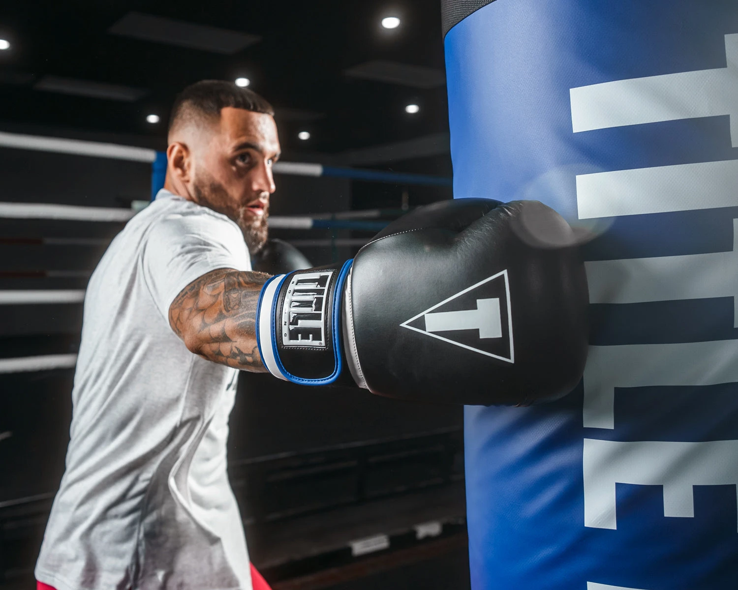 TITLE Boxing Leather Big League Training Gloves 11 TITLE Boxing Leather Big League Training Gloves - Image 9