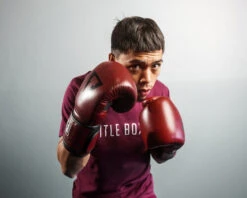 TITLE Boxing Blood Red Leather Bag Gloves 10 TITLE Boxing Blood Red Leather Bag Gloves -Knockout Gear brbg rd 1