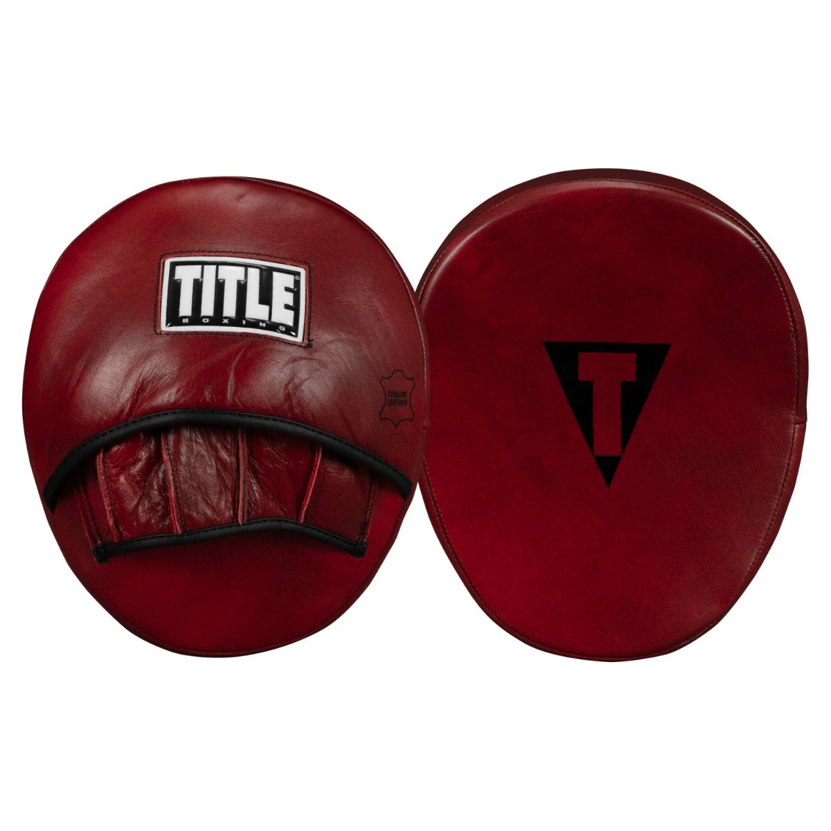 TITLE Boxing Blood Red Leather Punch Mitts 3 TITLE Boxing Blood Red Leather Punch Mitts