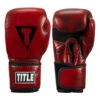 TITLE Boxing Blood Red Leather Training Gloves 1 TITLE Boxing Blood Red Leather Training Gloves -Knockout Gear brtg rd 001