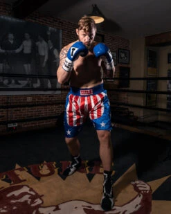 TITLE Boxing USA Stock Boxing Trunks 11 TITLE Boxing USA Stock Boxing Trunks -Knockout Gear btusa2