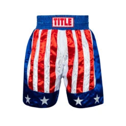 TITLE Boxing USA Stock Boxing Trunks 9 TITLE Boxing USA Stock Boxing Trunks -Knockout Gear btusa2 02