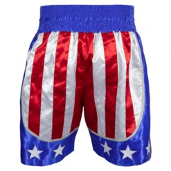 TITLE Boxing USA Trunks 4.0 -Knockout Gear btusa4 rd wh bl 03