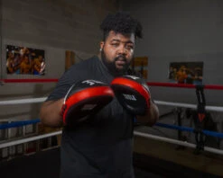 TITLE Boxing Leather Combination Focus Mitts 2.0 11 TITLE Boxing Leather Combination Focus Mitts 2.0 -Knockout Gear cbfpm2 bk rd 1 1