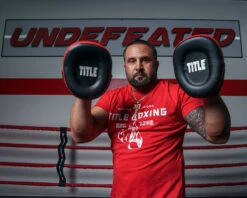 TITLE Boxing Leather Combination Focus Mitts 2.0 17 TITLE Boxing Leather Combination Focus Mitts 2.0 -Knockout Gear cbfpm2 rd bk 1