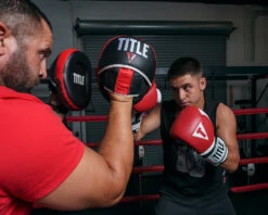 TITLE Boxing Leather Combination Focus Mitts 2.0 16 TITLE Boxing Leather Combination Focus Mitts 2.0 -Knockout Gear cbfpm2 rd bk 3