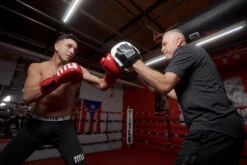 TITLE Boxing Cobra Leather Punch Mitts 11 TITLE Boxing Cobra Leather Punch Mitts -Knockout Gear cmpml bk wh 2