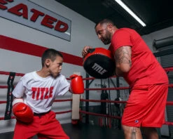 TITLE Classic Round Punch Shield V2 14 TITLE Classic Round Punch Shield V2 -Knockout Gear cpsh2 bk rd 1