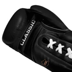 TITLE Classic Leather Lace Training Gloves 2.0 -Knockout Gear ctsgl2 bk 05