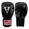 TITLE Classic Leather Elastic Training Gloves 2.0 1 TITLE Classic Leather Elastic Training Gloves 2.0 -Knockout Gear ctsgv2 bk 01