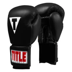 TITLE Classic Leather Elastic Training Gloves 2.0 24 TITLE Classic Leather Elastic Training Gloves 2.0 -Knockout Gear ctsgv2 bk 02