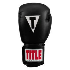 TITLE Classic Leather Elastic Training Gloves 2.0 25 TITLE Classic Leather Elastic Training Gloves 2.0 -Knockout Gear ctsgv2 bk 03