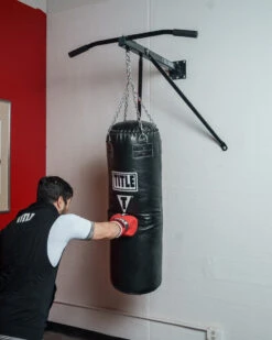 TITLE Boxing Deluxe Wall Mount Pull-Up Bar & Bag Hanger -Knockout Gear dwmpub 1