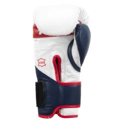Fighting Dual Strap Training Gloves 2.0 -Knockout Gear fdstg2 wh rd bl 04