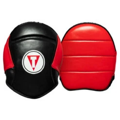 TITLE Boxing Fighting Fresh Leather Punch Mitts 13 TITLE Boxing Fighting Fresh Leather Punch Mitts -Knockout Gear ffpm bk rd 1