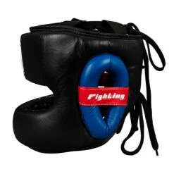 Fighting Leather No Contact Headgear -Knockout Gear ffshg2 bk 3
