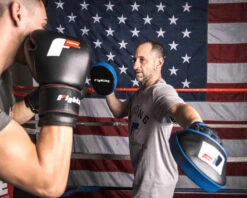 Fighting Freedom Leather Focus Mitts -Knockout Gear flfm2 bk