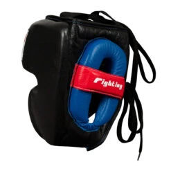 Fighting Leather Sparring Headgear -Knockout Gear flshg2 bk 2
