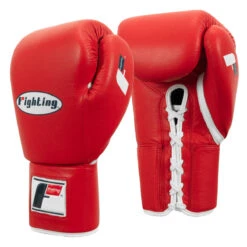 Fighting Fury Professional Lace Training Gloves -Knockout Gear fsftgl rd 02