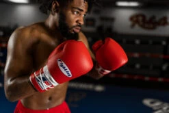 Fighting Fury Professional Lace Training Gloves -Knockout Gear fsftgl rd