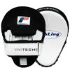 Fighting Tri-Tech Curved Mitts 1 Fighting Tri-Tech Curved Mitts -Knockout Gear fsppm wh bk 1 5