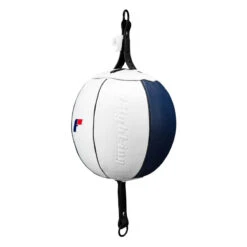 Fighting Force Leather Double End Bag 7 Fighting Force Leather Double End Bag -Knockout Gear ftgdeb wh bl 2