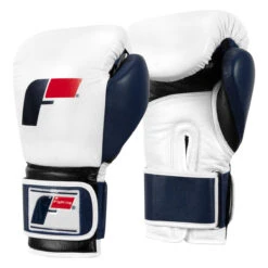 Fighting Force Leather Bag Gloves -Knockout Gear ftgfbg wh bl bk 2 1