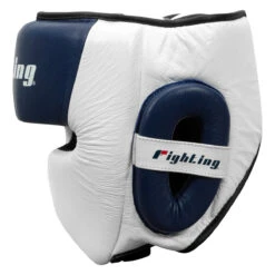 Fighting Force Leather Training Headgear -Knockout Gear ftghgt wh bl bk 3 1