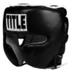 TITLE Boxing Leather Sparring Headgear -Knockout Gear fthg bk 1