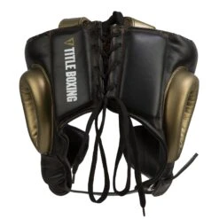 Golden Boy Training Headgear -Knockout Gear gbthg1 bk gd 03