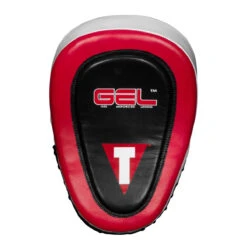 TITLE Boxing Gel Blockade Punch Mitts 16 TITLE Boxing Gel Blockade Punch Mitts -Knockout Gear gcpmc2 bk rd 2 1