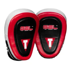 TITLE Boxing Gel Blockade Punch Mitts 18 TITLE Boxing Gel Blockade Punch Mitts -Knockout Gear gcpmc2 bk rd 4 1