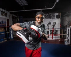 TITLE Boxing Gel Blockade Punch Mitts 15 TITLE Boxing Gel Blockade Punch Mitts -Knockout Gear gcpmc2 bk rd wh 1 6 1 1