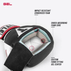 TITLE Boxing Gel World Elastic Training Gloves -Knockout Gear gel diagram 1 7