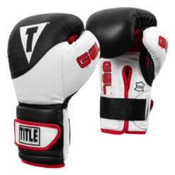 TITLE Boxing Gel Suspense Training Gloves 24 TITLE Boxing Gel Suspense Training Gloves -Knockout Gear gstge bk wh 02