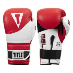 TITLE Boxing Gel Suspense Training Gloves 40 TITLE Boxing Gel Suspense Training Gloves -Knockout Gear gstge rd wh 01