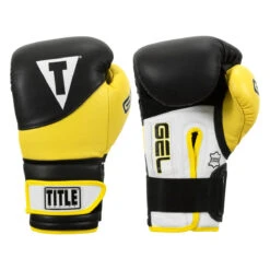 TITLE Boxing Gel Suspense V2T Training Gloves 24 TITLE Boxing Gel Suspense V2T Training Gloves -Knockout Gear gstgev2t bk ye 01