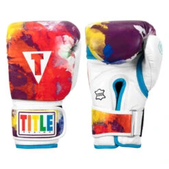 Knockout Gear 37 TITLE Boxing Gel World V2T Limited Edition Tie Dye Bag Gloves