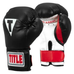 TITLE Classic Kid & Youth Boxing Gloves 2.0 23 TITLE Classic Kid & Youth Boxing Gloves 2.0 -Knockout Gear kglv2 bk wh rd 02
