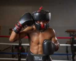 TITLE Boxing Ko-Vert Headgear 18 TITLE Boxing Ko-Vert Headgear -Knockout Gear kovhg bk 2 2