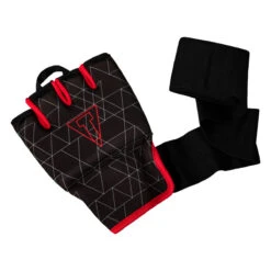 TITLE Boxing Defender Sublimated Glove Wraps -Knockout Gear ksgw bk rd 5 1