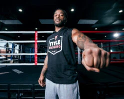 TITLE Boxing Jumbo Logo Sleeveless Hoodie 23 TITLE Boxing Jumbo Logo Sleeveless Hoodie -Knockout Gear lta4 bk 2