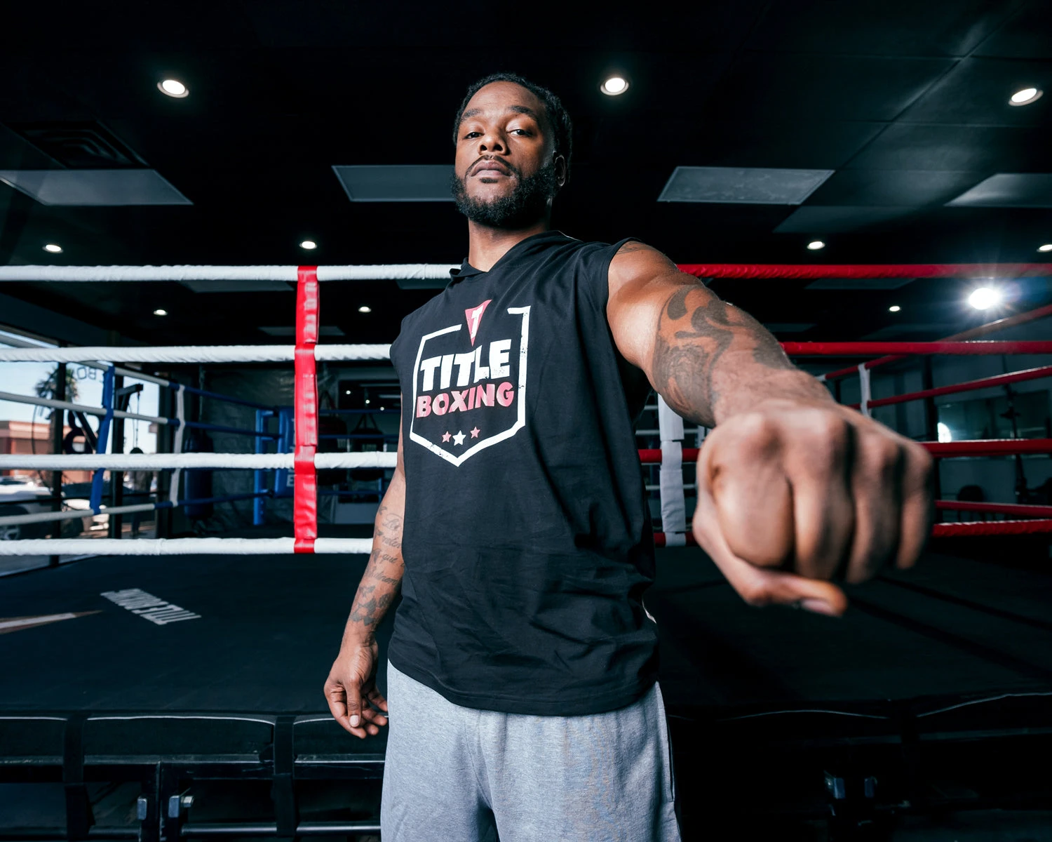 TITLE Boxing Jumbo Logo Sleeveless Hoodie 13 TITLE Boxing Jumbo Logo Sleeveless Hoodie - Image 11