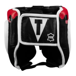 TITLE Boxing Gel Lava Leather Series Headgear 13 TITLE Boxing Gel Lava Leather Series Headgear -Knockout Gear mlvlhg bk wh rd 4 1