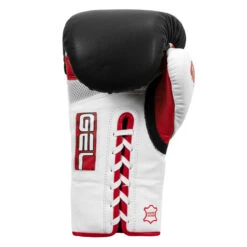 TITLE Boxing Gel Lava Leather Series Sparring Gloves 14 TITLE Boxing Gel Lava Leather Series Sparring Gloves -Knockout Gear mlvlsg wh rd bk 04
