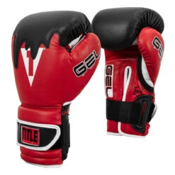 TITLE Boxing Gel Lava Leather Series Training Gloves 13 TITLE Boxing Gel Lava Leather Series Training Gloves -Knockout Gear mlvltg rd bk wh 02