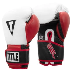 TITLE Boxing Gel Professional Series Training Gloves 11 TITLE Boxing Gel Professional Series Training Gloves -Knockout Gear pgstg wh bk 02