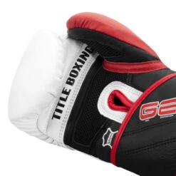 TITLE Boxing Gel Professional Series Training Gloves 14 TITLE Boxing Gel Professional Series Training Gloves -Knockout Gear pgstg wh bk 05