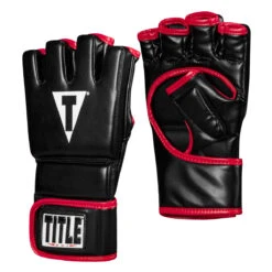 TITLE MMA Perform Hybrid Sparring Gloves 2.0 11 TITLE MMA Perform Hybrid Sparring Gloves 2.0 -Knockout Gear phsg2 bk rd 2 1
