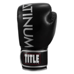 TITLE Platinum Prolific Boxing Bag Gloves -Knockout Gear plbg bk sv 3 1